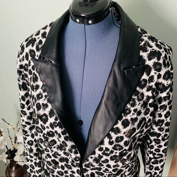 Lane Bryant Leopard Print "Bryant Blazer" Size 24 - Picture 3 of 15